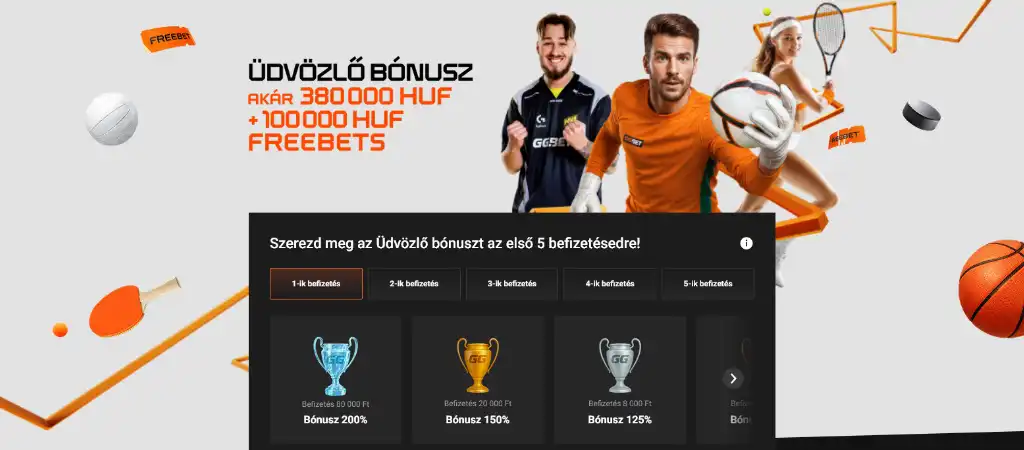 GGbet online casino üdvözlő bónusz új játékosoknak Magyarországon
