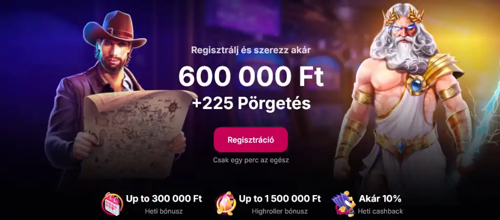 NVCasino üdvözlő bónusz ajánlat akár 600 000 Ft és 225 ingyenes pörgetés magyar játékosoknak
