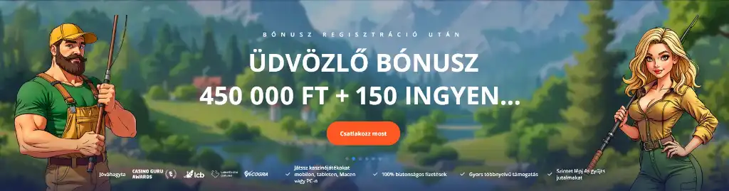 Vulkan Vegas online casino üdvözlő bónusz magyar játékosoknak, 450000 HUF és 150 ingyenes pörgetéssel